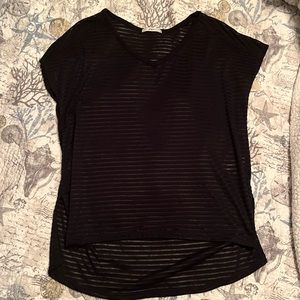 Nordstrom black sheer Top